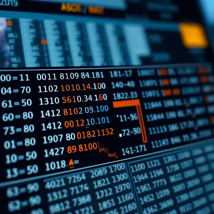 Understanding ASCII to Binary Conversion with Table