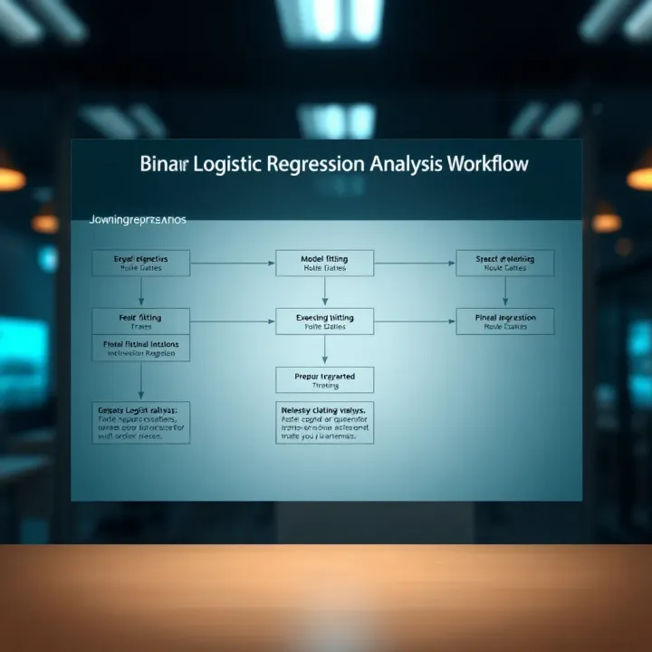 Binary Logistic Regression Analysis Workflow Flowchart depicting steps involved in binary logistic regression analysis including model fitting and result interpretation