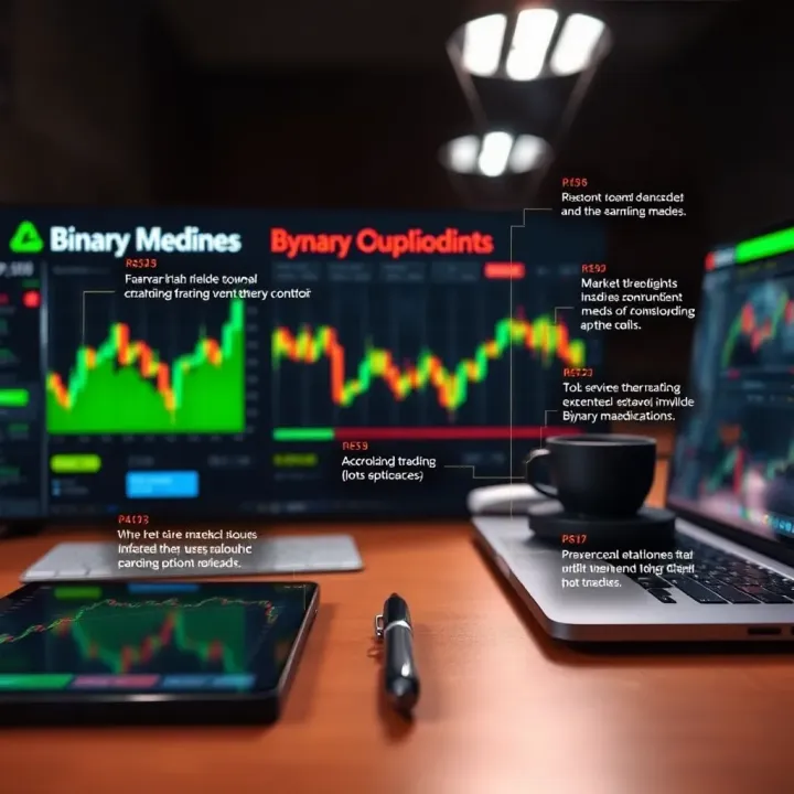 Essential Factors Impacting Binary Option Quotes Visualization of key factors influencing binary option quotes including market trends and data sources