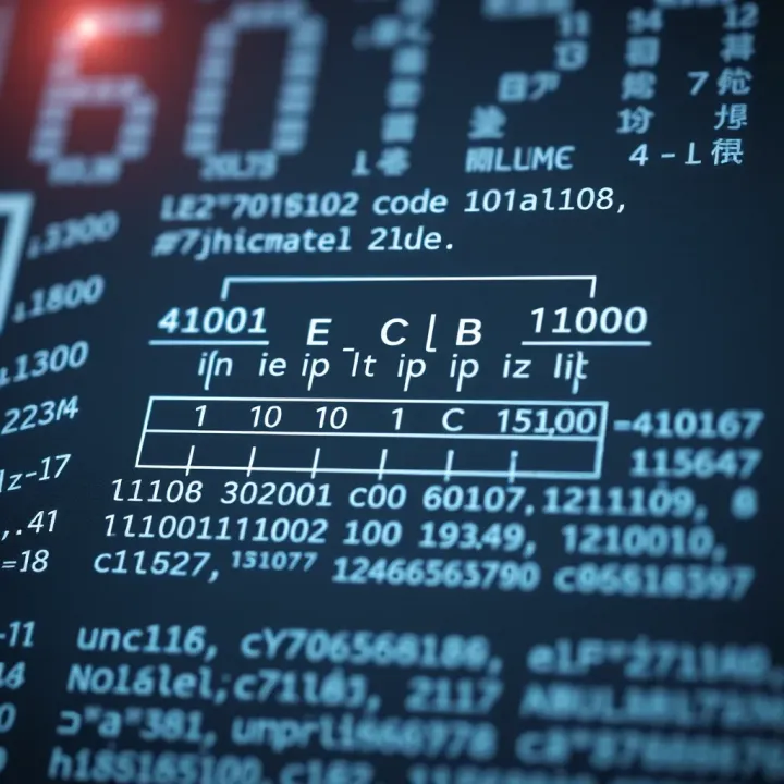 Diagram showing the relationship between binary code and Unicode characters for diverse languages