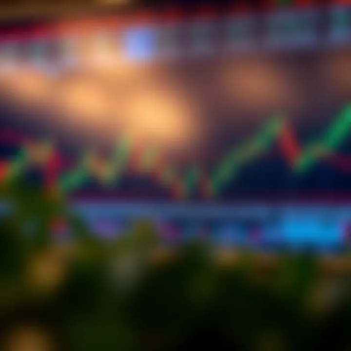 Detailed chart showing various advanced candlestick patterns indicating market trends