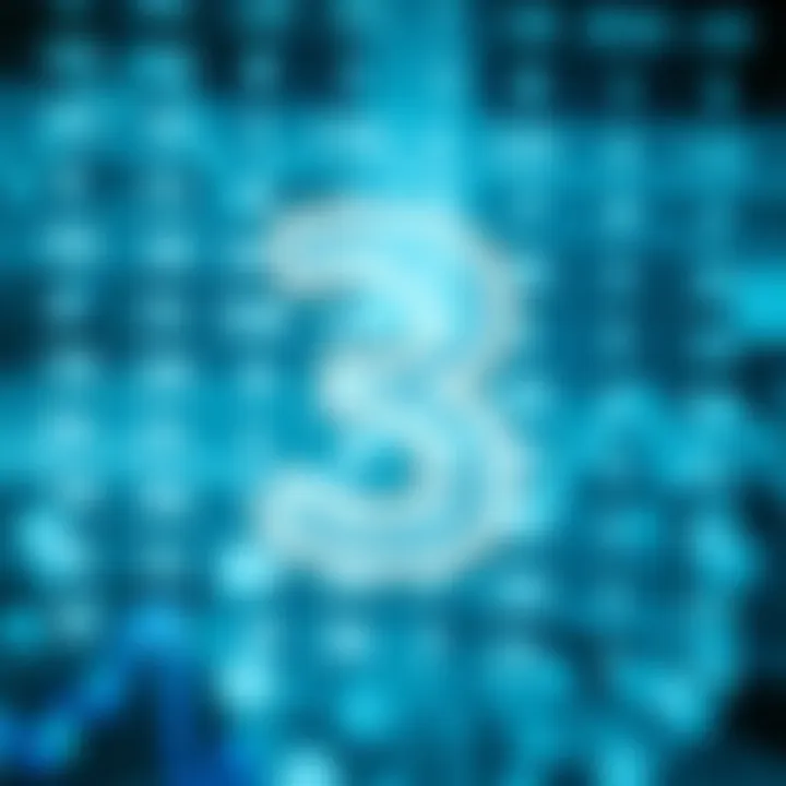 Diagram showing the application of binary number three in digital systems