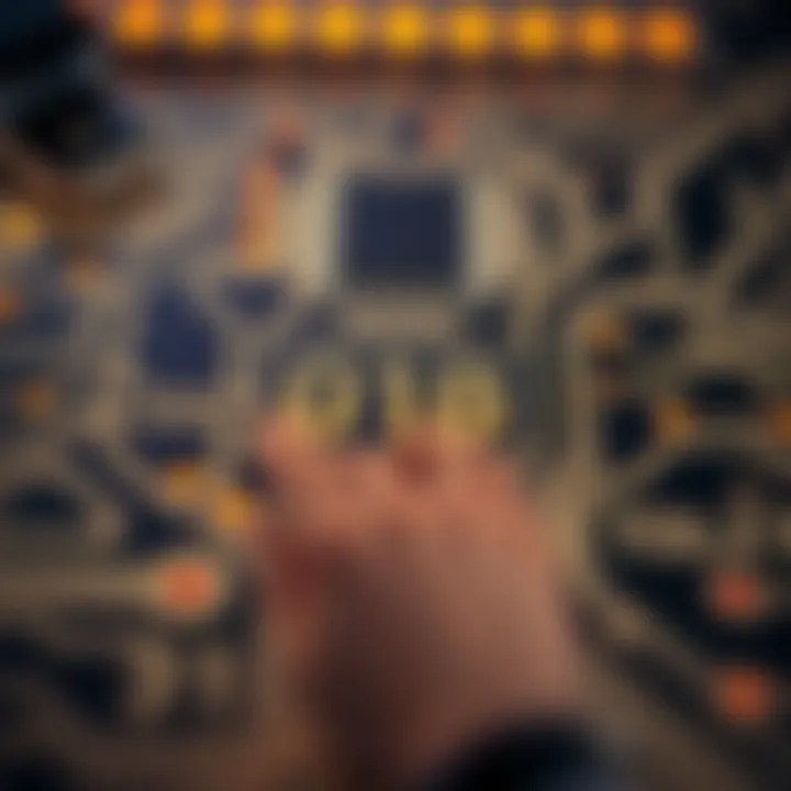 Circuit representation showcasing binary subtraction in digital electronics