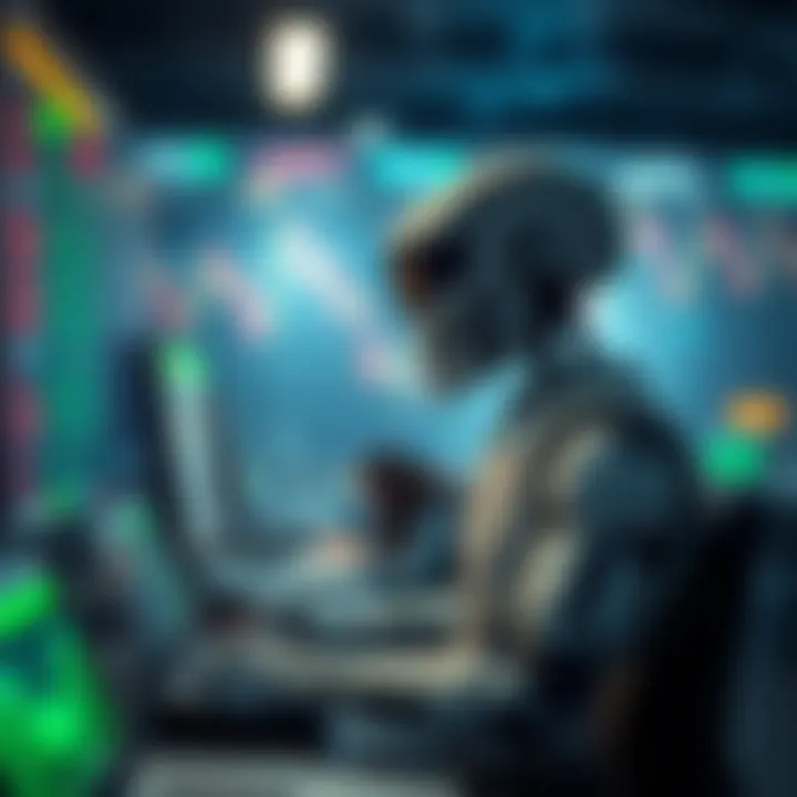 Visualization of risks and benefits associated with using crypto trading bots for automated trading
