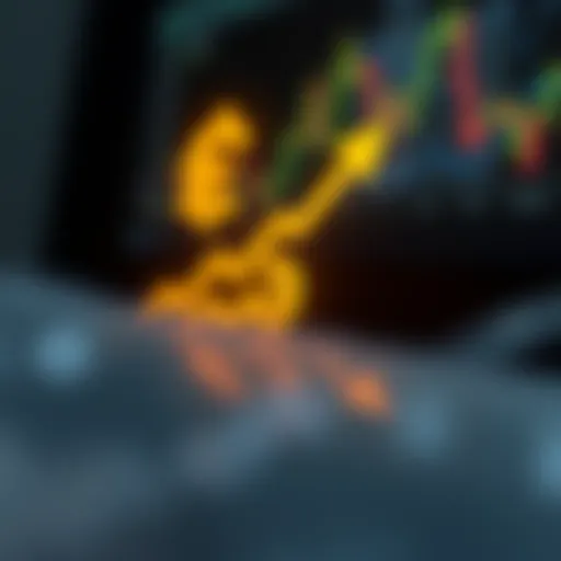 Logo concept featuring currency symbols integrated with upward graph lines illustrating forex trading growth
