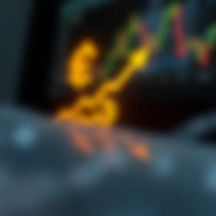 Logo concept featuring currency symbols integrated with upward graph lines illustrating forex trading growth