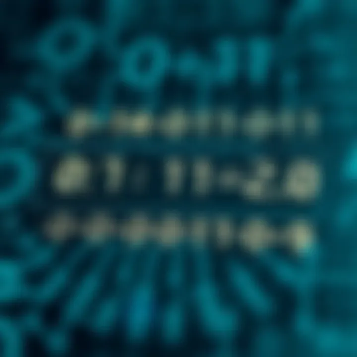 Diagram illustrating binary addition using digital logic symbols