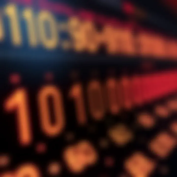 Diagram showing binary number values aligned for addition