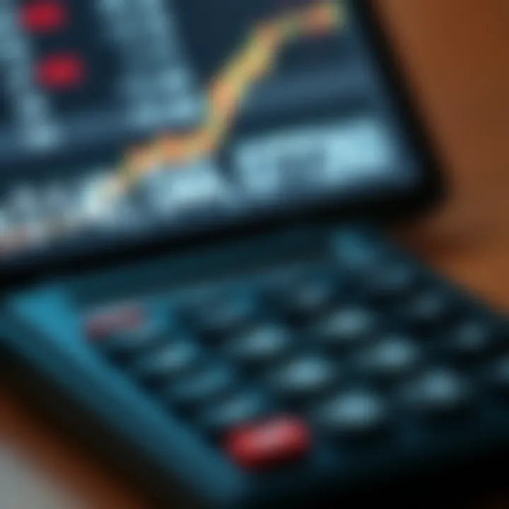 Illustration of binary addition carried out with digital calculator interface