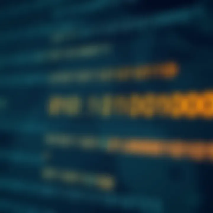 Diagram illustrating the binary number system with zero and one digits representing data
