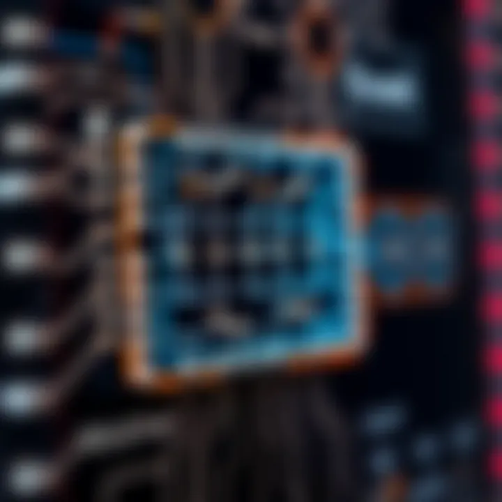 Diagram showing the internal logic gates of a synchronous binary counter circuit