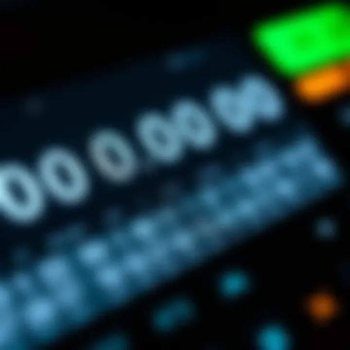 Screenshot of a binary division calculator displaying division results in binary format