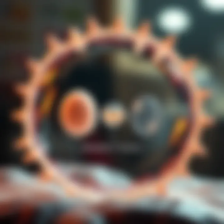 Diagram illustrating the stages of binary fission in an amoeba with cell components separating