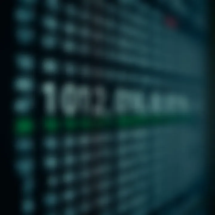 Diagram illustrating the place values of digits in a binary fraction