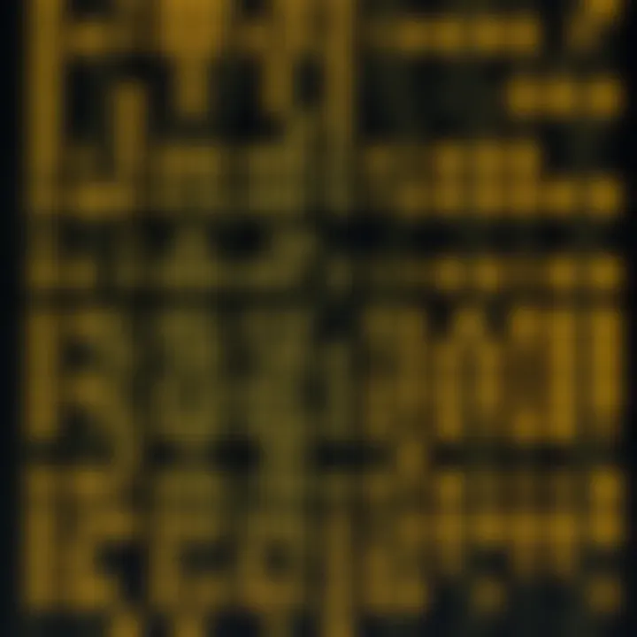 Diagram illustrating the binary numeral system with zeros and ones arranged in columns