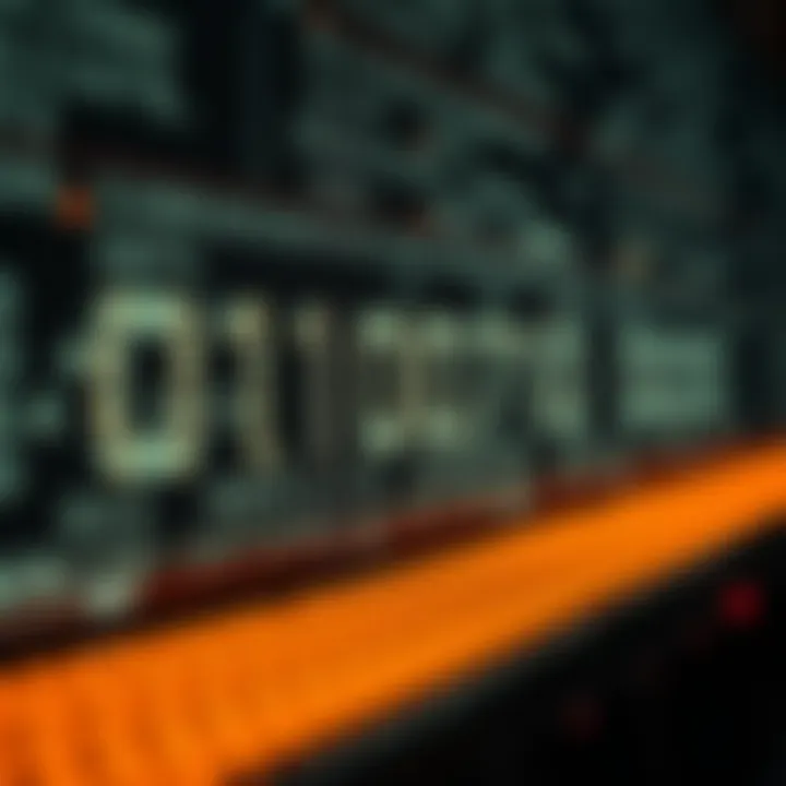 Binary Code and Its Role in Computer Data Processing Conceptual graphic showing how binary code translates into computer data and operations