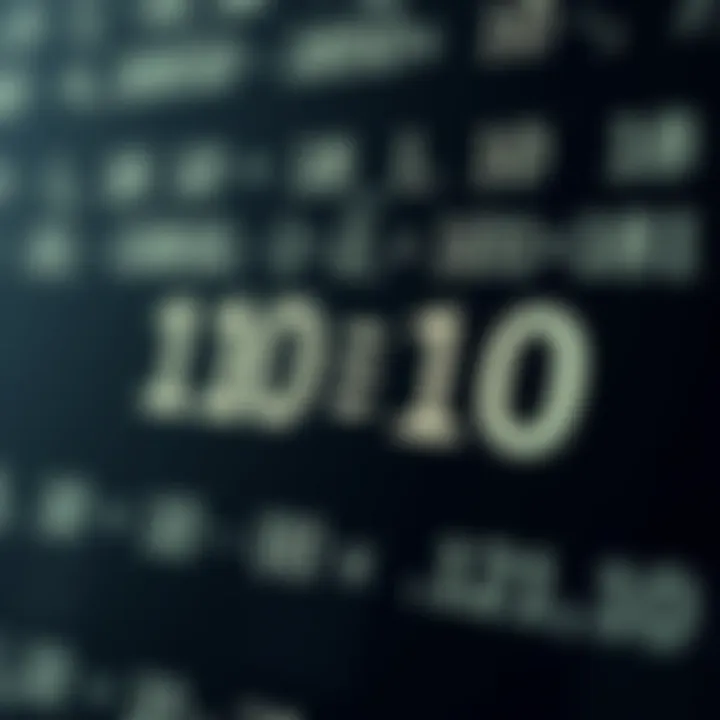 Diagram illustrating the multiplication of two binary numbers with clear bit-by-bit alignment