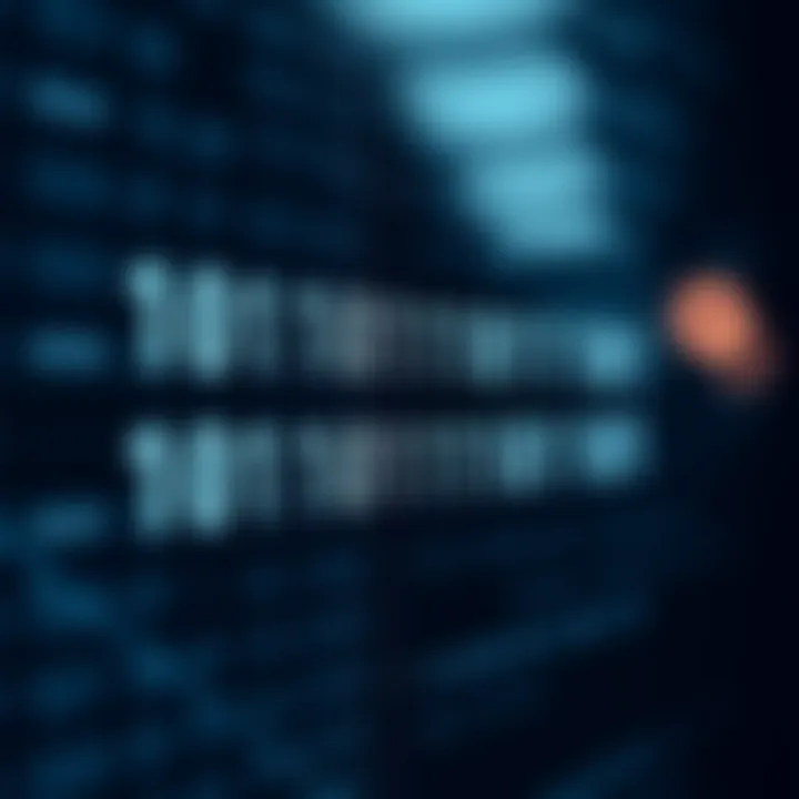 Diagram illustrating the binary number system with zeroes and ones arranged to represent digital data