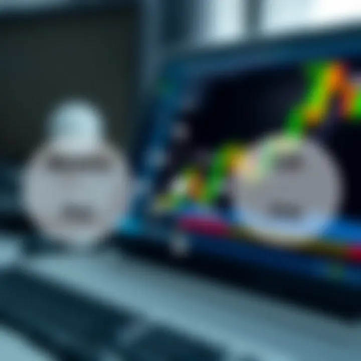 Diagram illustrating the concept of binary options trading with call and put choices