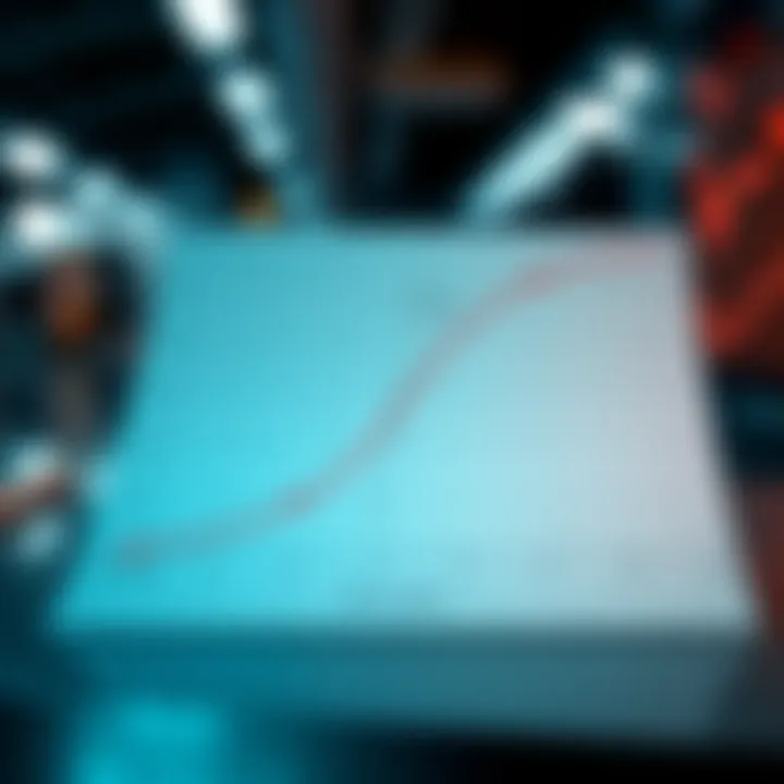 Graphical representation of a binary phase diagram showing phase boundaries and equilibrium phases between two components