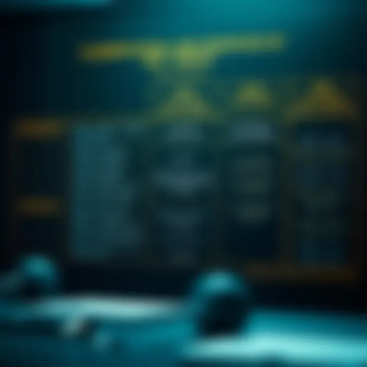 Chart showing different types of binary relations with examples and their key properties