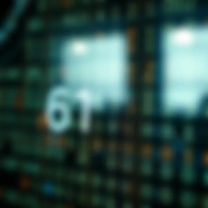 Diagram showing the binary number system with digits representing powers of two