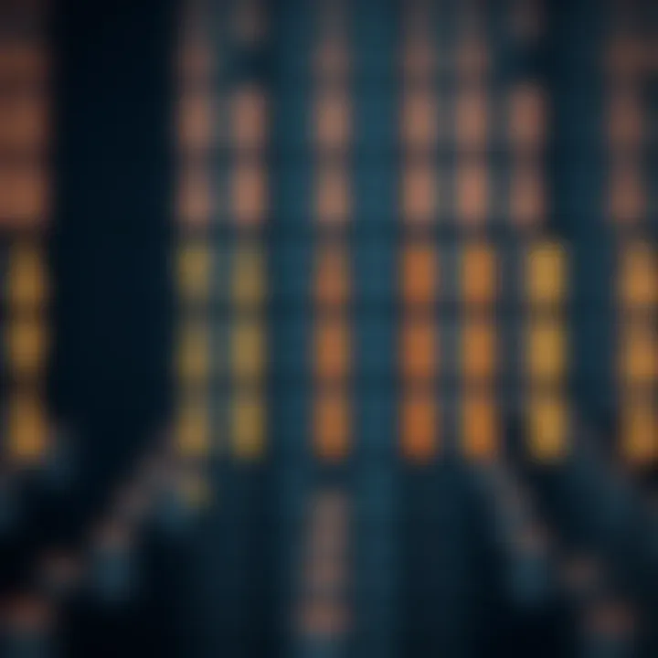 Diagram showing the binary search algorithm dividing a sorted array to locate a target value efficiently