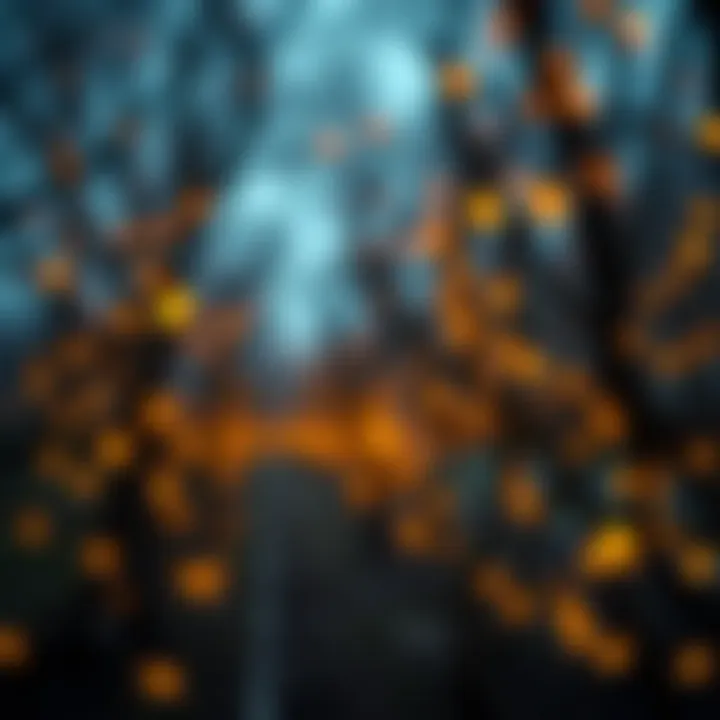 Visualization of binary search tree operations including insertion and deletion of nodes