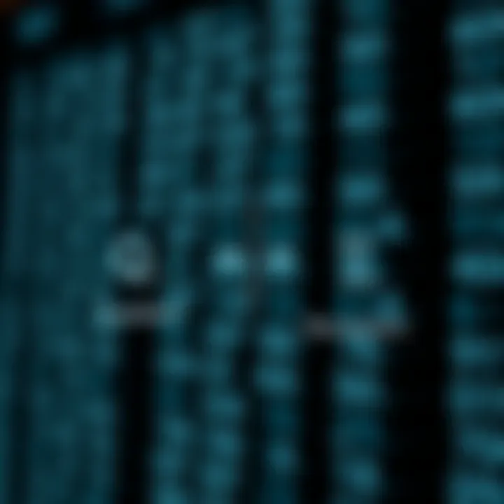 Diagram illustrating binary division with highlighted quotient and remainder components