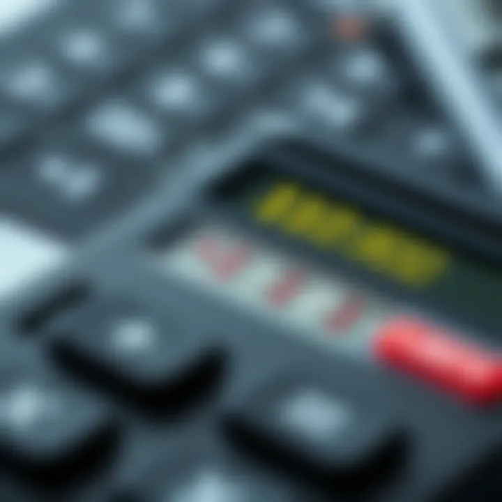 Graphical representation of arithmetic operations being performed on binary digits within a calculator