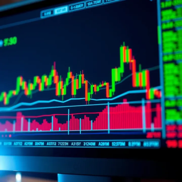 Graph showing different types of technical chart patterns used in stock trading analysis