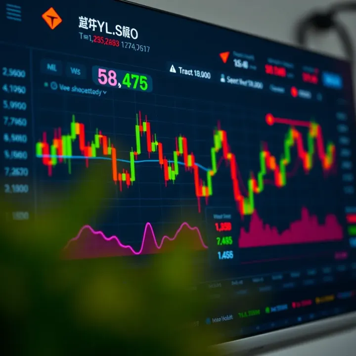 Illustration of trading dashboard displaying combined crypto indicators to help decision making