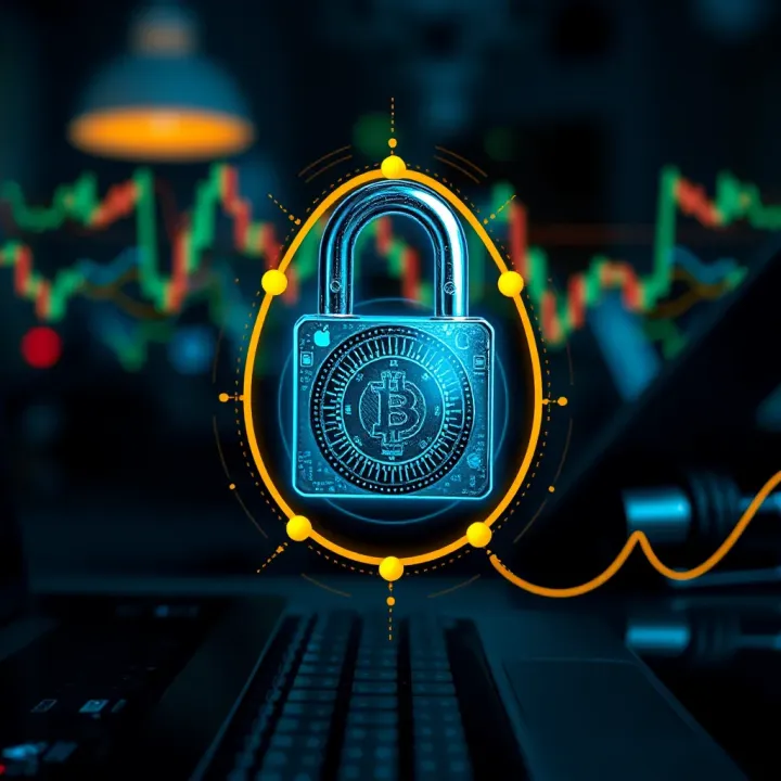 Secure digital lock symbolizing strong security measures for cryptocurrency trading platforms