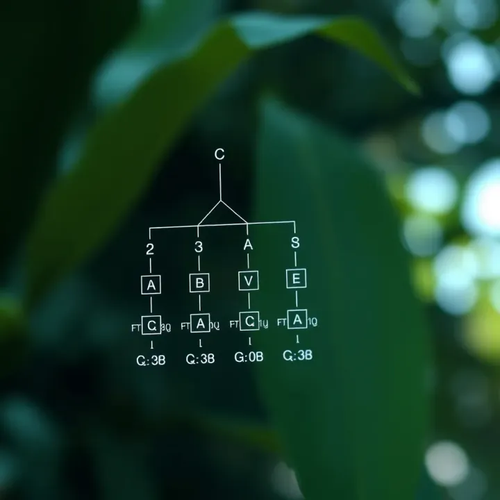 Diagram illustrating the hierarchical structure of a binary search tree with nodes connected by branches