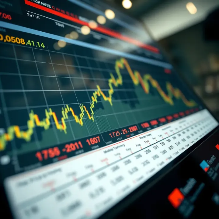 Graph showing the impact of global economic indicators on currency exchange rates relevant to Pakistan