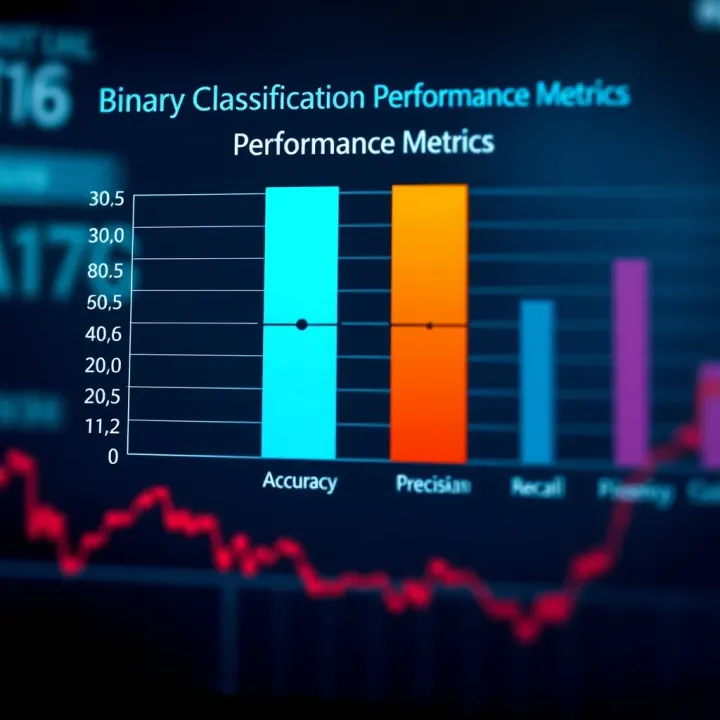 Comparison of Key Binary Classification Performance Metrics Chart comparing performance metrics such as accuracy, precision, recall, and F1 score