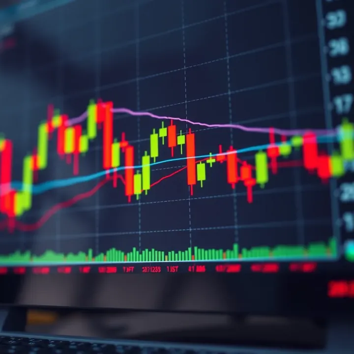 Illustration of bullish and bearish candlestick patterns on stock market chart for Pakistani traders
