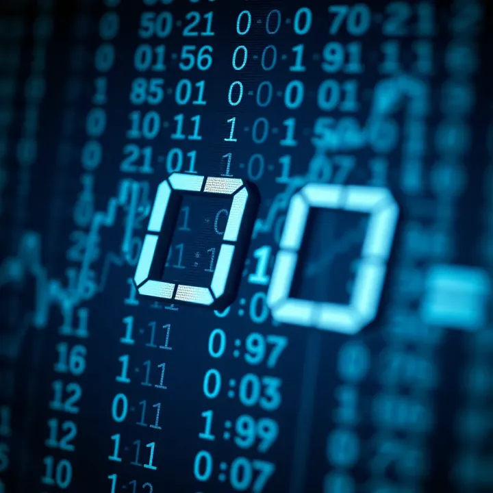 Visual representation of adding two binary digits including carry over concept