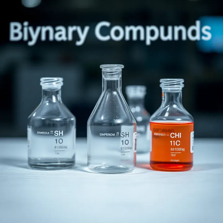 Properties and Applications of Binary Compounds in Industry and Daily Life Visual chart comparing properties and applications of common binary compounds used in industry and daily life in Pakistan