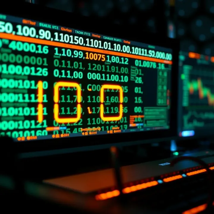 Visualization of computing hardware interpreting binary code signals