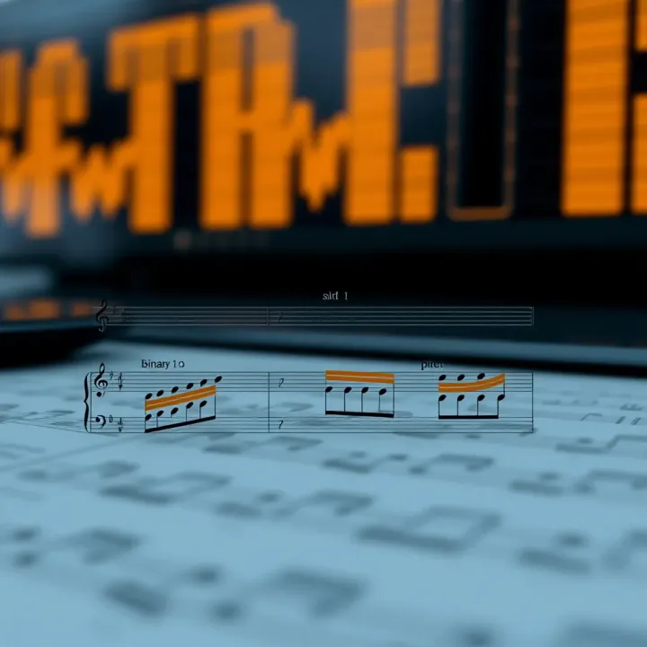 Diagram Explaining Binary Form Structure in Music Diagram showing the relationship between the two segments of binary form in music composition