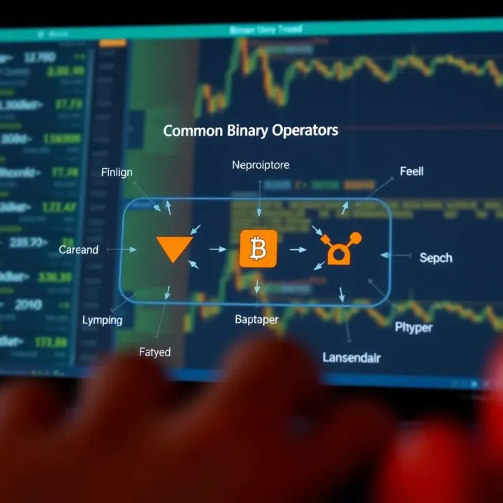 Overview of Common Binary Operators in Programming Diagram illustrating various binary operators and their functions in programming