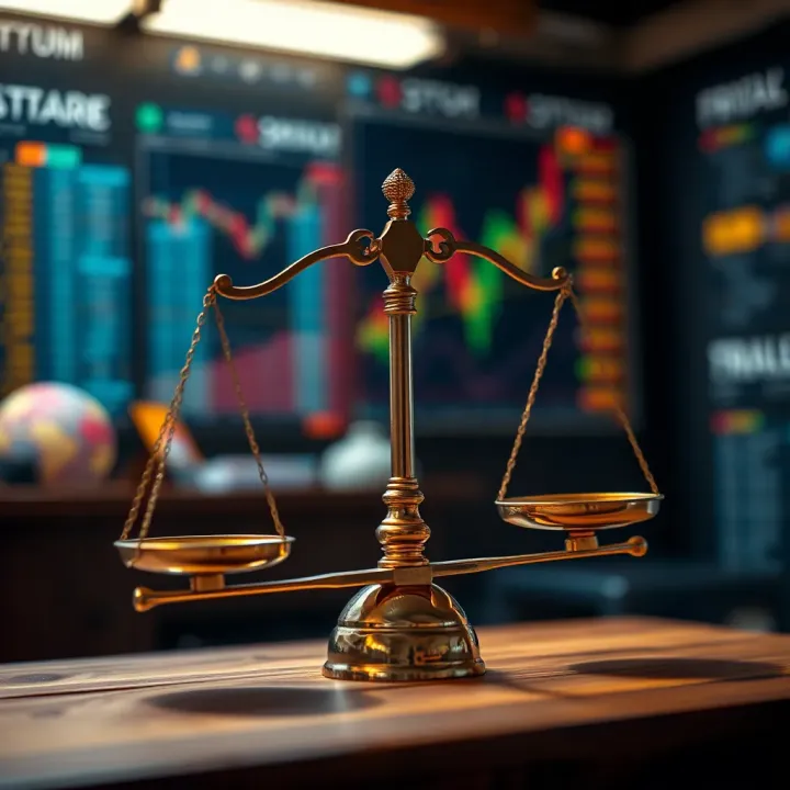 Conceptual representation of risk and reward balance for binary option traders in Pakistan