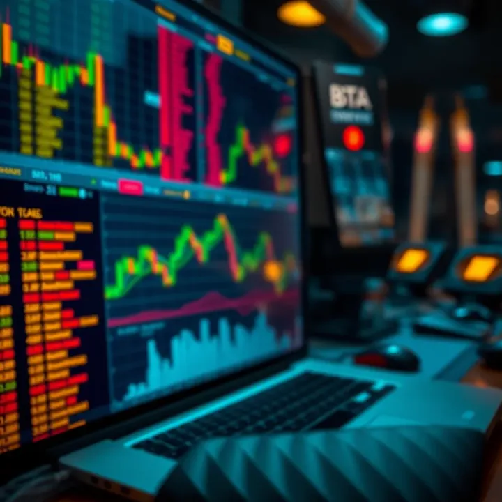 Illustration of risk management concepts and trading strategy in financial markets