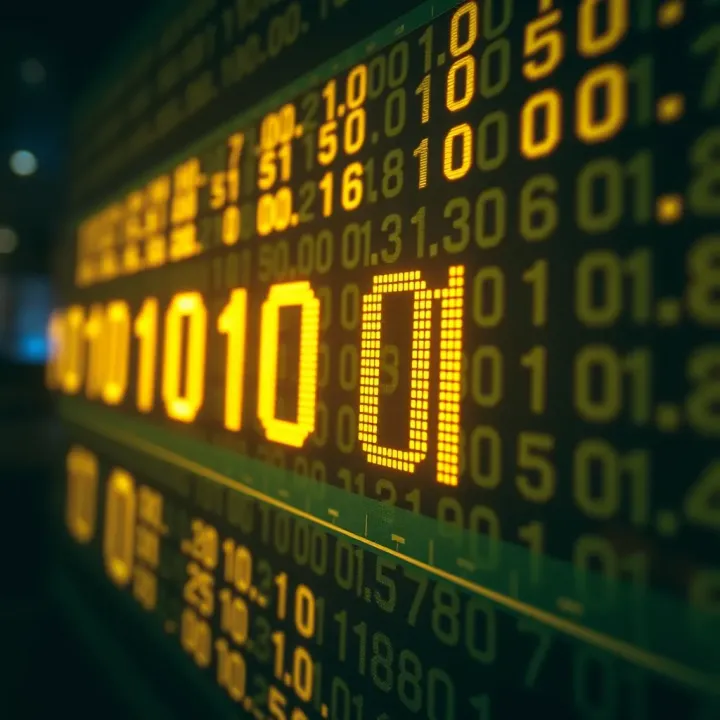 Illustration showing subtraction of binary digits using borrowing technique