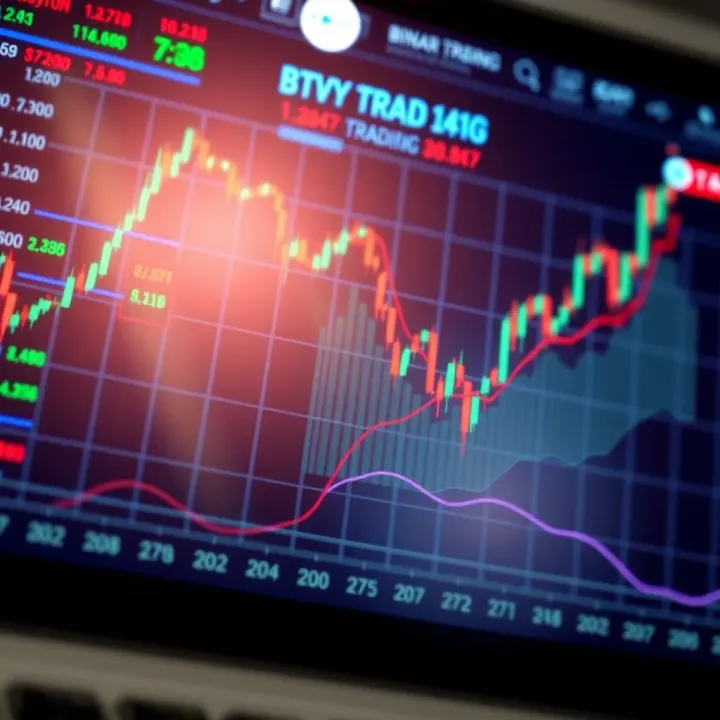 Chart showing binary trading trends and financial data in Pakistan
