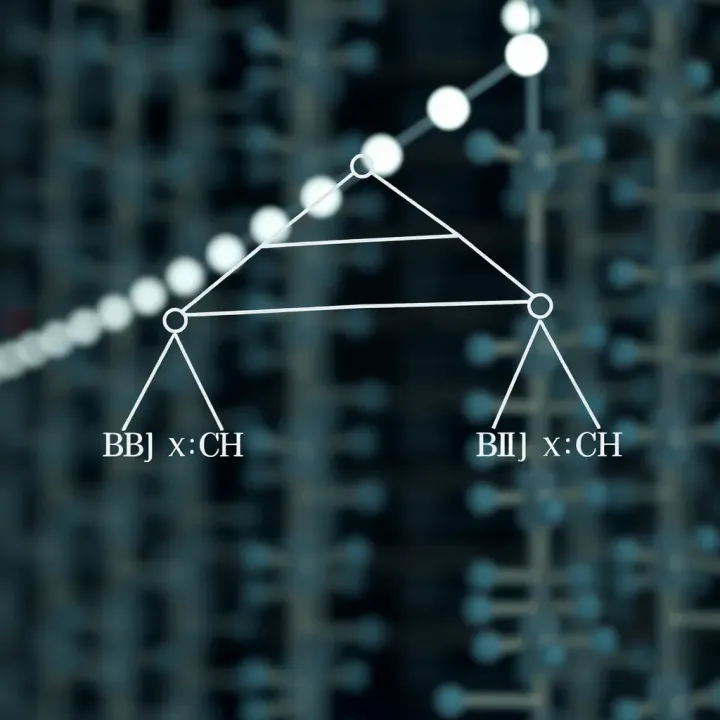 Binary Tree Structure and Node Connections Diagram illustrating the structure of a binary tree with nodes connected by branches