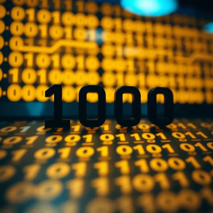 Example showing conversion of a hexadecimal number into binary format with clear notation