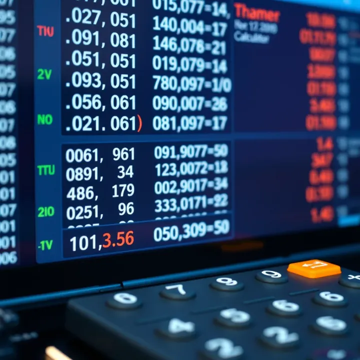 Detailed binary calculator interface showing input and output of binary arithmetic operations